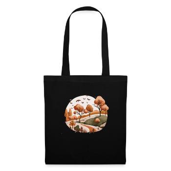 Paysage douillet (Collection d’automne #4) - Sac en tissu - noir - Devant