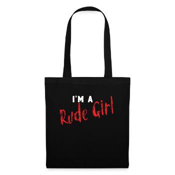 Funny naughty saying naughty girl gift - Tote Bag - black - Front