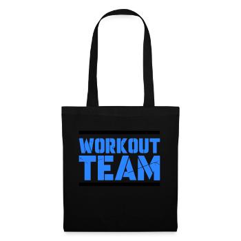 workout team - Stoffbeutel - Schwarz - Vorne