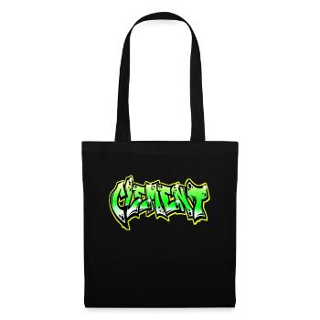 Graffiti Clement - Sac en tissu - noir - Devant