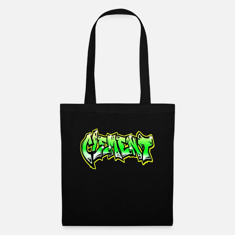 Graffiti Clement - Sac en tissu - noir