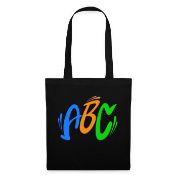 ABC couleurs - Sac en tissu - noir - Devant