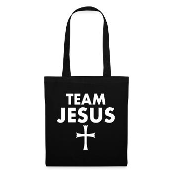 Croix de Jésus de l’équipe - Sac en tissu - noir - Devant