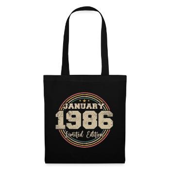 Les légendes sont nées en janvier 1986 - Sac en tissu - noir - Devant