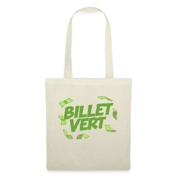 Billet vert - Sac en tissu - nature - Devant