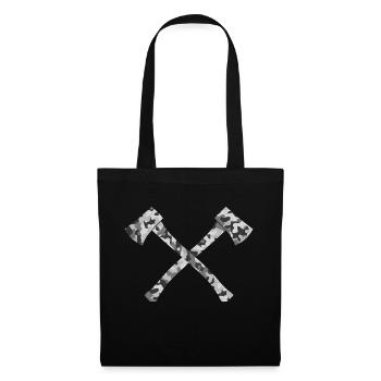 Hache - Sac en tissu - noir - Devant