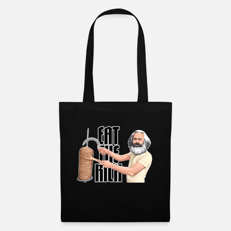 Karl Marx / Eat the Rich - Stoffbeutel - Schwarz