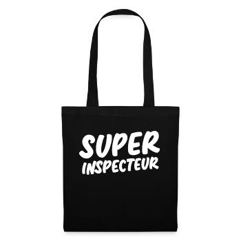 Super inspecteur - Sac en tissu - noir - Devant