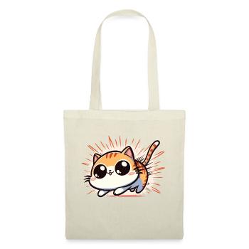 Chat avec les zoomies - Sac en tissu - nature - Devant