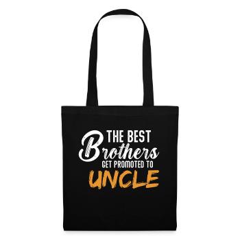 Best Brothers Get Promoted to Uncle Funny - Tote Bag - black - Front