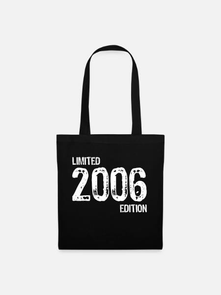 Januar 2006 Mann Frau 18. Geburtstag Limited - Stoffbeutel - Schwarz