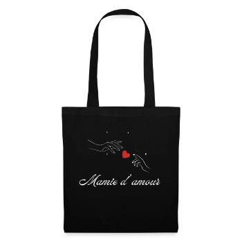 mamie d’amour - Sac en tissu - noir - Devant
