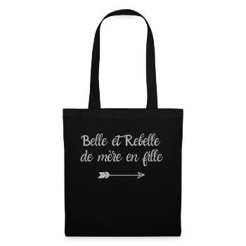 Beautiful and rebellious mother in silver daughter - Tote Bag - black - Front