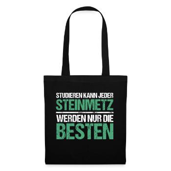 Tout le monde peut étudier - Édition Steinmetz - Sac en tissu - noir - Devant