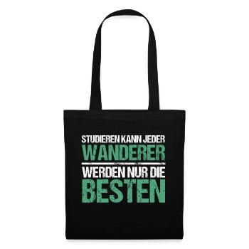 Anyone can study - Wanderer Edition - Tote Bag - black - Front