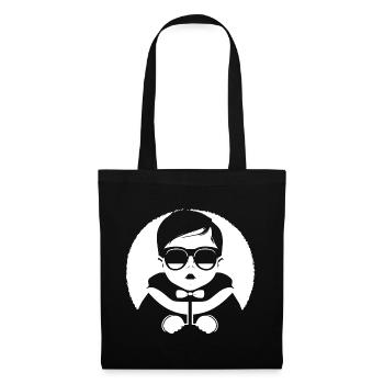 Drôle Enfant En Bas Âge Portant Des Lunettes De Soleil Cool Bébé - Sac en tissu - noir - Devant