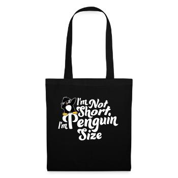 Je ne suis pas court, je suis pingouin taille dabbing dab dance - Sac en tissu - noir - Devant