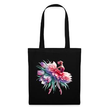Ballet dancer with tutu - Tote Bag - black - Front