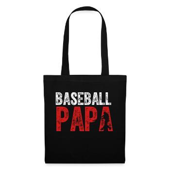 Baseball Papa Grandpa Fans - Tote Bag - black - Front
