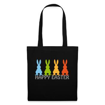 Easter/Ostern - Bo-Grafik - Stoffbeutel - Schwarz - Vorne