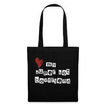 Love my super hot boyfriend - Stoffbeutel - Schwarz - Vorne