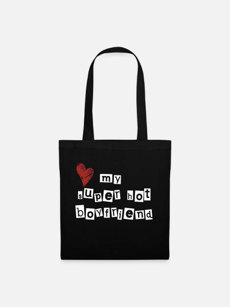 Love my super hot boyfriend - Tote Bag - black