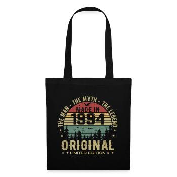 Original 1994 Retro 1994 Geburtstagsgeschenk 1994 - Stoffbeutel - Schwarz - Vorne