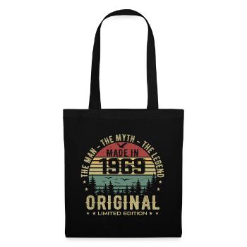 Original 1969 Retro 1969 Geburtstagsgeschenk 1969 - Stoffbeutel - Schwarz - Vorne