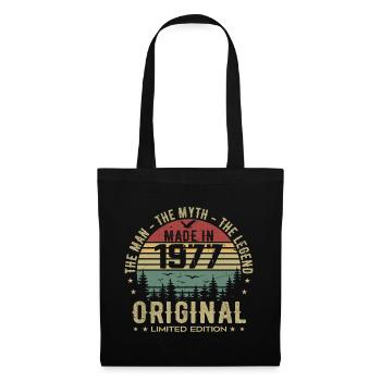 Original 1977 Retro 1977 Anniversary Gift 1977 - Tote Bag - black - Front