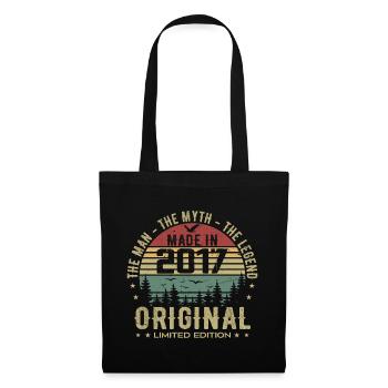 Original 2017 Retro 2017 Birthday Gift 2017 - Tote Bag - black - Front