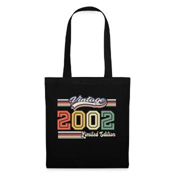 Tolles Geburtstagsgeschenk 2002 seit 2002 kam - Stoffbeutel - Schwarz - Vorne