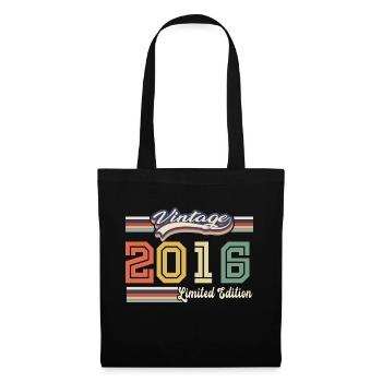 Cadeau D'anniversaire 2016 Génial Depuis 2016 vint - Sac en tissu - noir - Devant