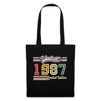 Cadeau D'anniversaire 1987 Génial Depuis 1987 vint - Sac en tissu - noir - Devant