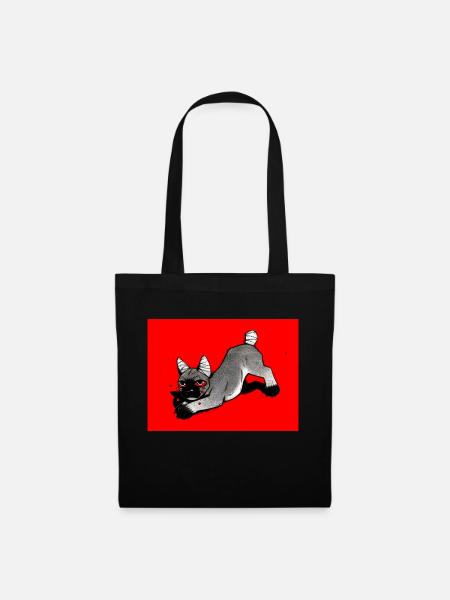 Chien frénétique - Sac en tissu - noir