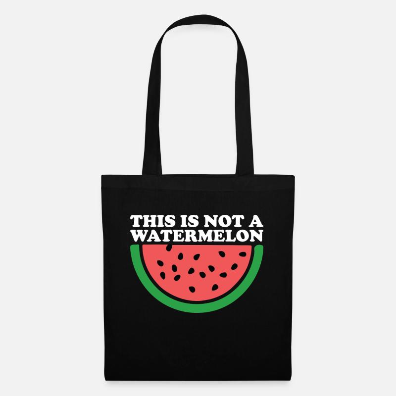 THIS IS NOT A WATERMELON - Tote Bag - black