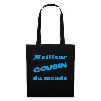 Meilleur cousin du monde - Sac en tissu - noir - Devant