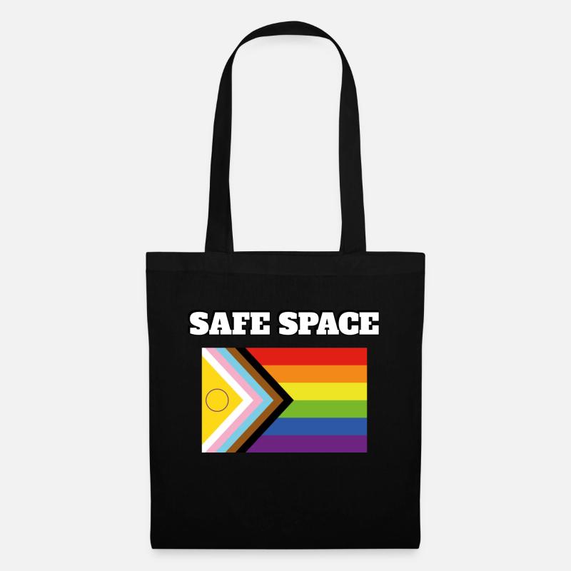 Inklusive Pride Pride SICHERER RAUM - Stoffbeutel - Schwarz
