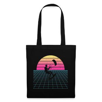 Kiten Kitesurfer Kitesurfing Women Men - Tote Bag - black - Front