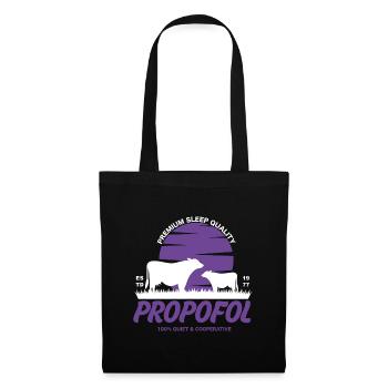 Propofol - Perfect Sleep Quality - Stoffbeutel - Schwarz - Vorne