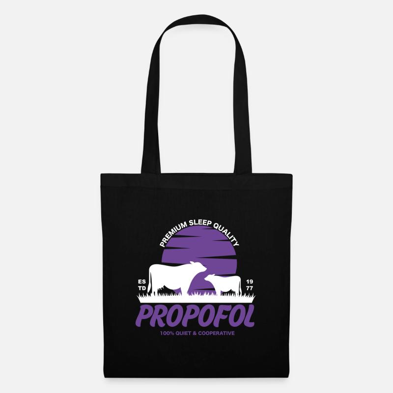 Propofol - Qualité de sommeil parfaite - Sac en tissu - noir