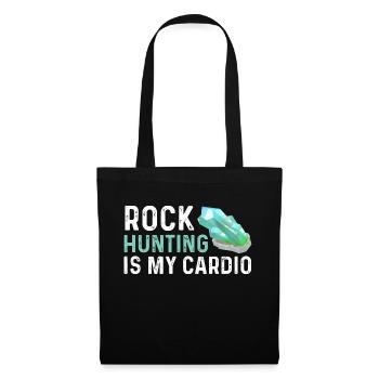 La chasse aux rochers, c’est mon cardio - Geode Hunter - Sac en tissu - noir - Devant