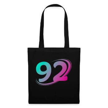 Number 92 multicolor - Tote Bag - black - Front