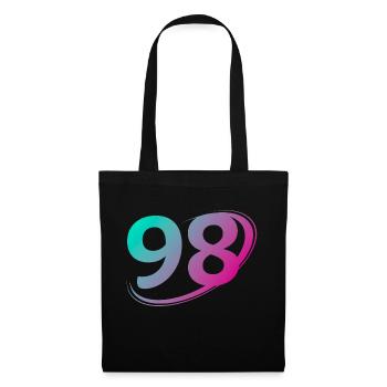 Number 98 multicolor - Tote Bag - black - Front