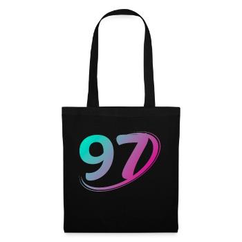 Number 97 multicolor - Tote Bag - black - Front