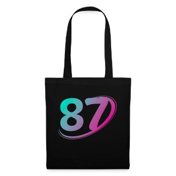 Number 87 multicolor - Tote Bag - black - Front