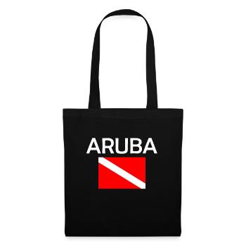 Aruba Diver Down Flag - Plongée sous-marine - Plongée sous-marine - Tauchen - Sac en tissu - noir - Devant