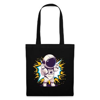 Astronaut Rocket - Tote Bag - black - Front