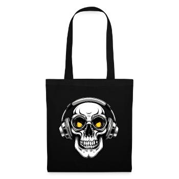 Skull Headphones Gamer Gamer Skull - Tote Bag - black - Front