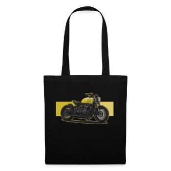 Bobber // Custom // Motorcycle - Tote Bag - black - Front
