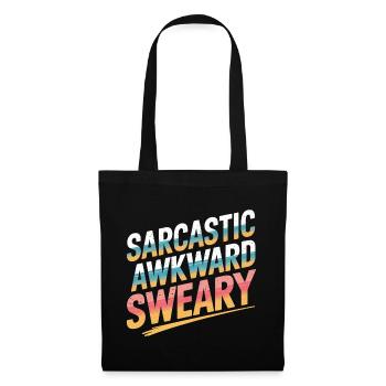 Sarcastic Awkward Sweary 7 - Stoffbeutel - Schwarz - Vorne